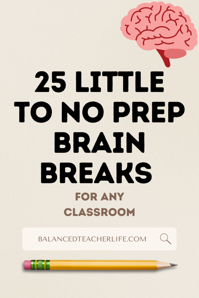 no prep brain breaks