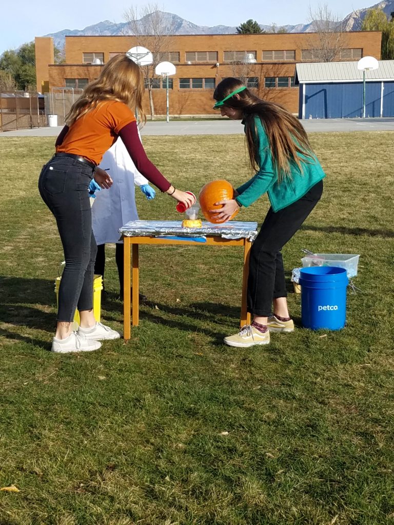 exploding pumpkins halloween science