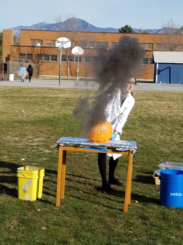 exploding pumpkins halloween science