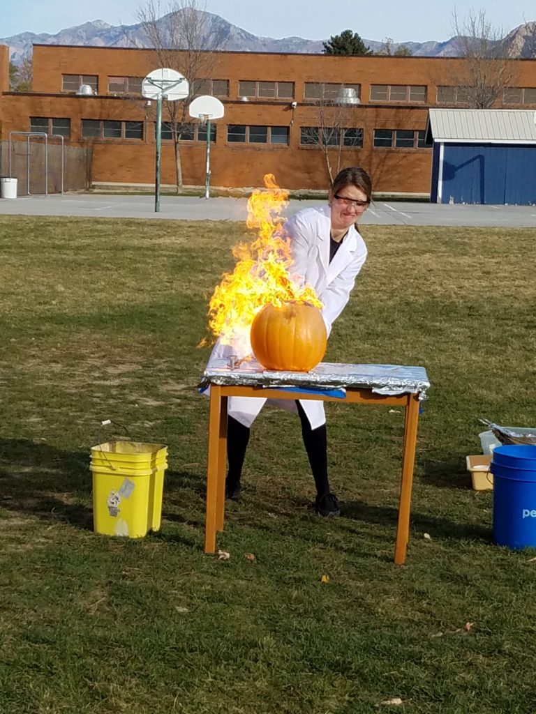 exploding pumpkins halloween science