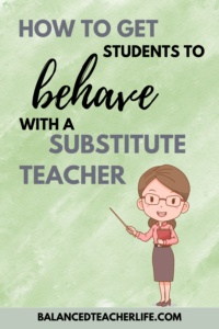 substitute teacher